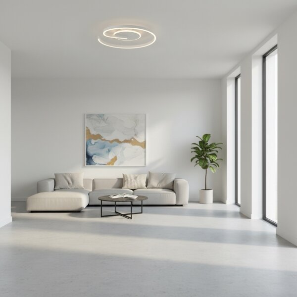 Plafonieră LED dimabilă Brilagi SPIRAL, 56W, 230V, 3000/4000/6000K + telecomandă
