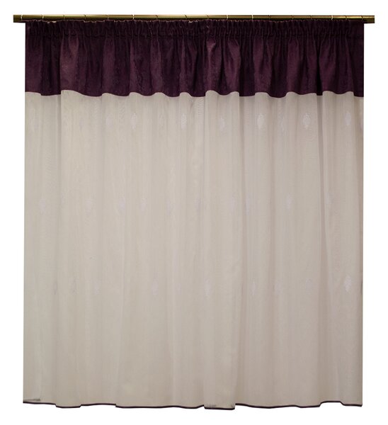 Perdea Velaria in alb, 145x145 cm