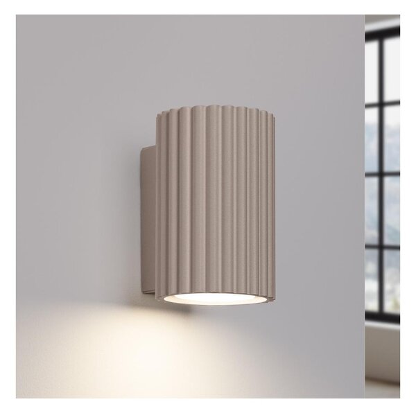 Brilagi - Aplică LED de perete CRESTO 1xGU10/10W/230V 10 cm taupe