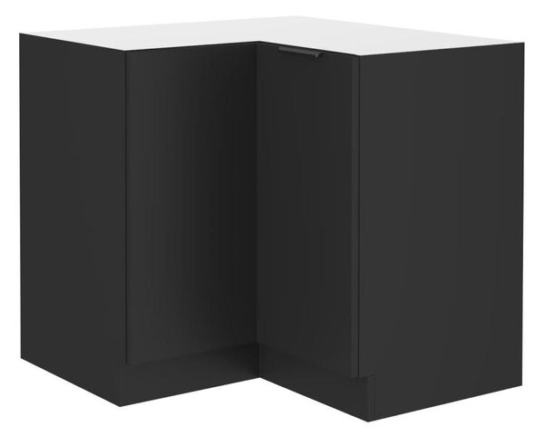 Dulap inferior de bucătărie, de colț Sobera 90x90 DN 2F BB (Negru) . 1096992