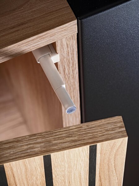 Mobilier living Lyran (hikora jackson + negru (cu iluminat LED). 1097694