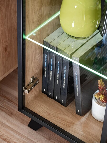 Mobilier living Lyran (hikora jackson + negru (cu iluminat LED). 1097694