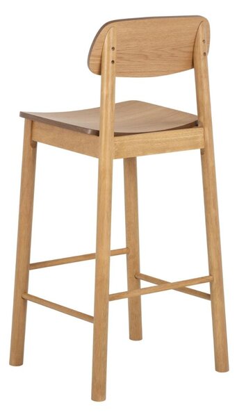 Scaun de bar Barlow, stejar natural