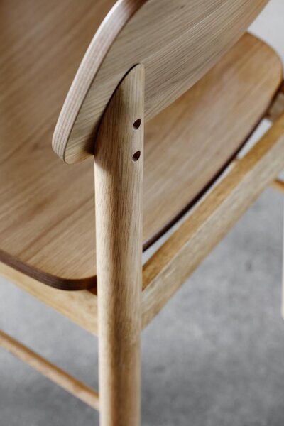 Scaun de bar Barlow, stejar natural