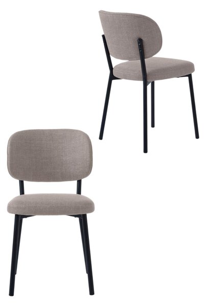 Scaun de dining Fowler, bej