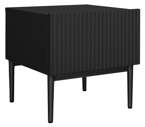 Set noptiera Nicole 46 cm - picioare negre / negre