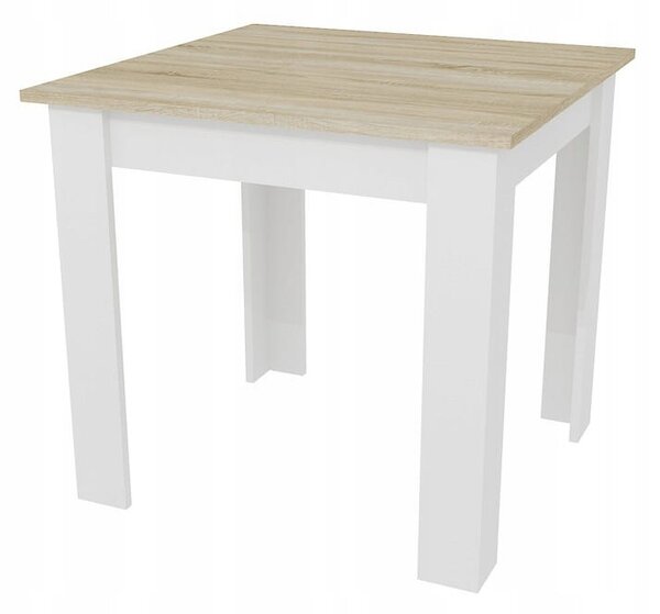 Set de masa 1 + 4, masa MADO 80x80 alb + scaun BALI MARK gri