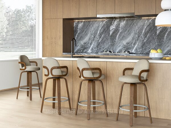 Scaun bar Martindeles (bej). Promo -21%. 1136403