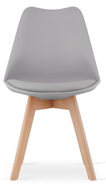 Set de masa 1 + 4, masa MADO 80x80 alb + scaun BALI MARK gri