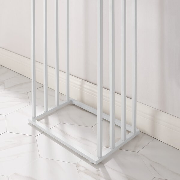 Suport pentru prosoape LINESTRO metalic cu 4 brate 93x45cm, alb