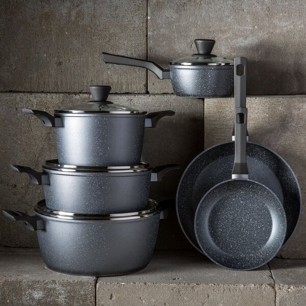 Tigaie clatite 26cm, invelis Qualum Basic Stone Edition, Silverstone