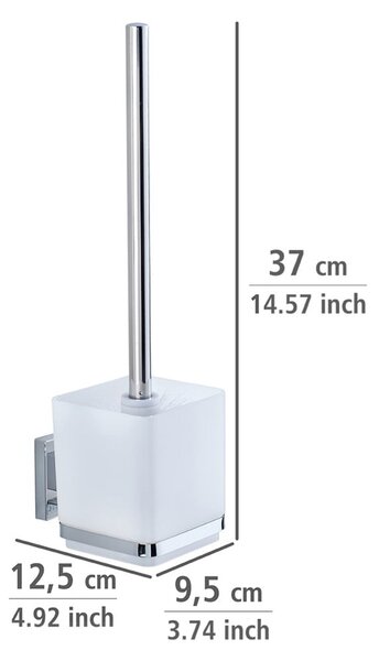 Suport pentru perie WC Wenko cu sistem de prindere Vacuum-Loc, până la 33 kg