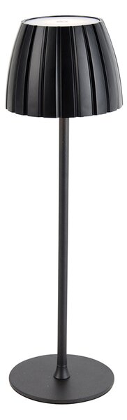 Lampă de masă modernă neagră, reglabilă în 3 trepte, reîncărcabilă - Dolce