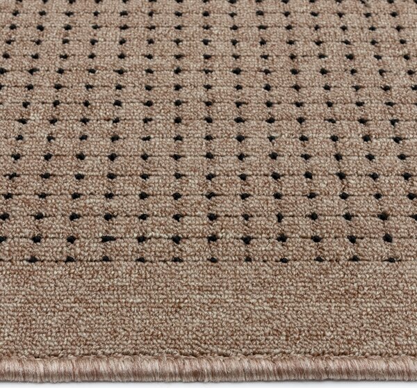 Traversa Antiderapanta Hol Bucatarie, Model Stanford Beige Brown, Latime 80 cm, Maro 80 x 600