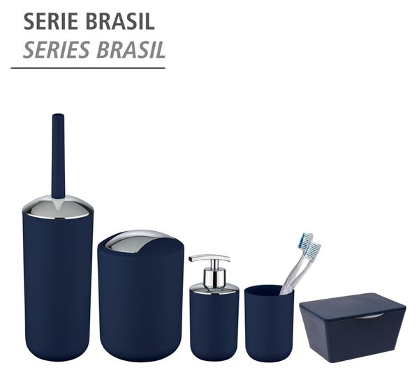 Dozator săpun Wenko Brasil, albastru închis