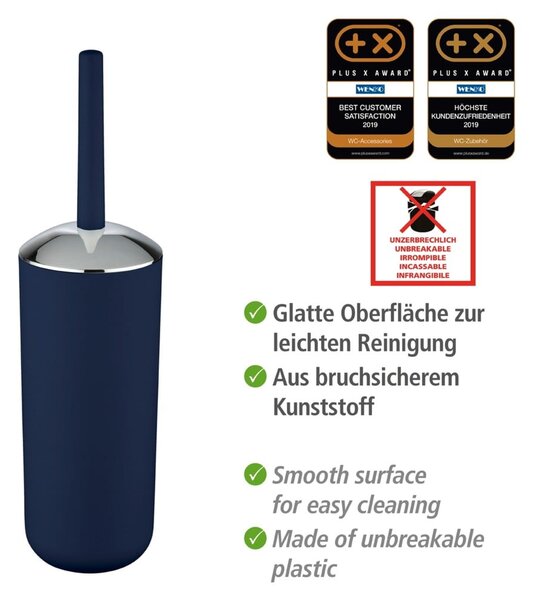 Perie WC Wenko Brasil, albastru închis