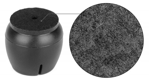 Set suporturi antiderapante mobila, 16 piese, silicon, 12 - 16 mm, negru