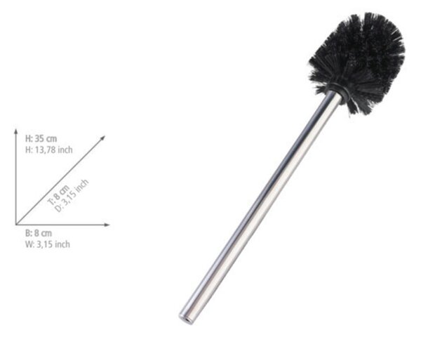 Perie WC cu cap înlocuibil Wenko Stainless