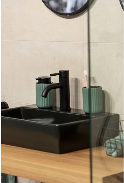Dozator din ceramică pentru săpun Wenko Belluno, verde