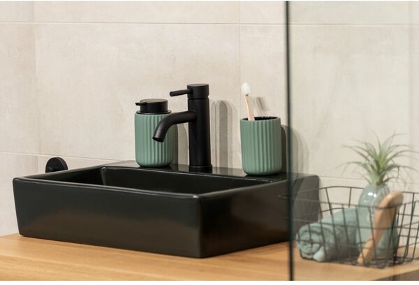 Dozator din ceramică pentru săpun Wenko Belluno, verde