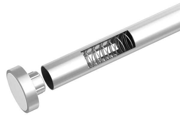 Tijă telescopică pentru baie Wenko Luz, lungime 110-185 cm, argintiu