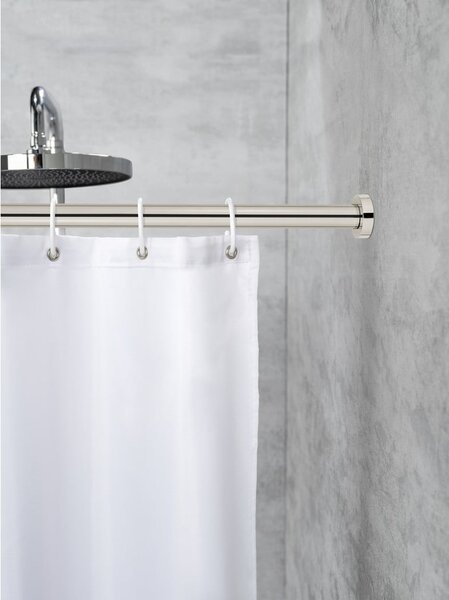 Tijă telescopică pentru baie Wenko Luz, lungime 110-185 cm, argintiu