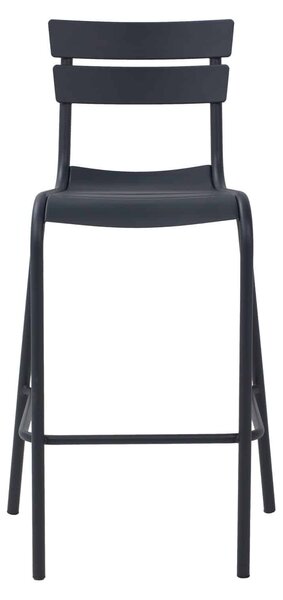 Set 4 scaune BAR aluminiu -HORECA- h 103 cm - GRI ANTRACIT