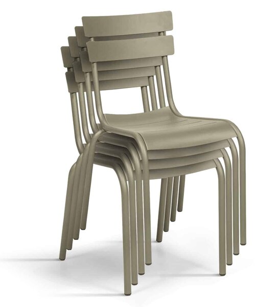 SCAUN ALUMINIU -HORECA- - GRI ANTRACIT