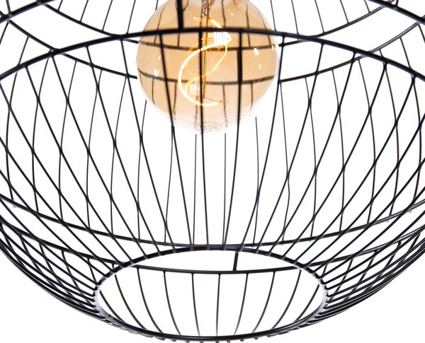 Lampă modernă suspendată neagră 38 cm - Sphaera