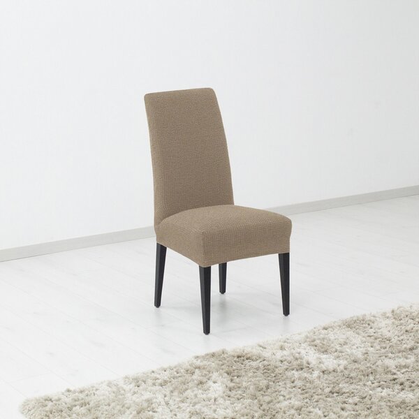 Husă multielastică de scaun Denia nuc, 40 x 60 cm, 100 2 buc