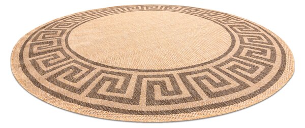Covor sisal Floorlux rotund 20014 greacă mais si coffee