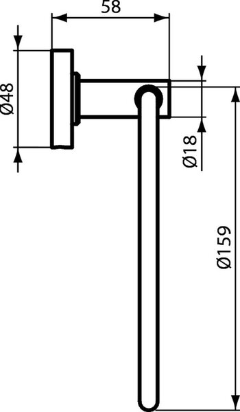 Ideal Standard IOM suport prosop crom A9130AA