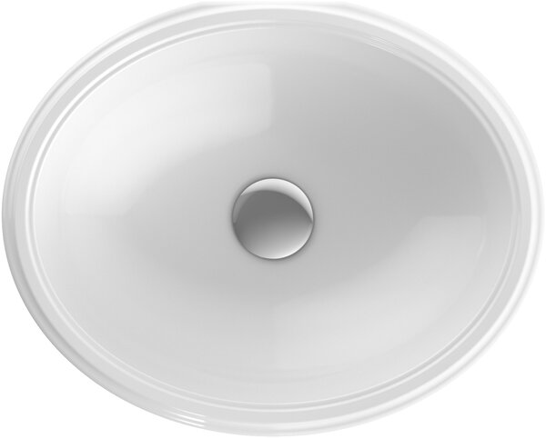 Geberit Variform lavoar 42x33 cm ovale sub blat alb luciu 500.750.01.2