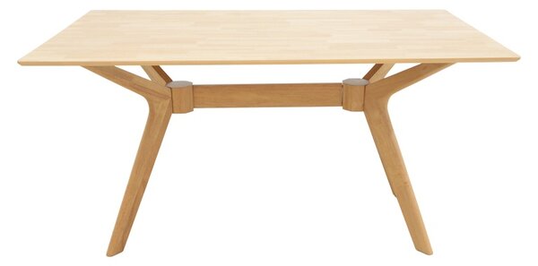 Set 5 bucati masa si scaune dining, Raffles, Natural, 90x150x76 cm