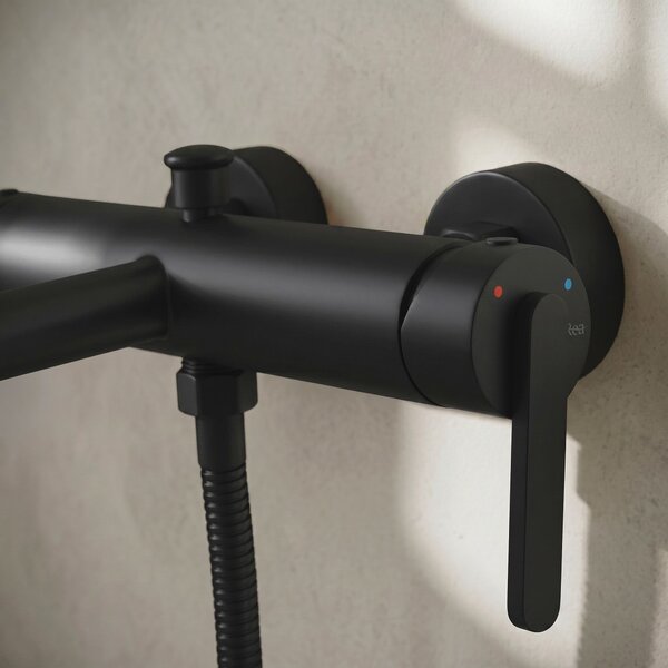 Baterie pentru cadă REA Ontario Side Black