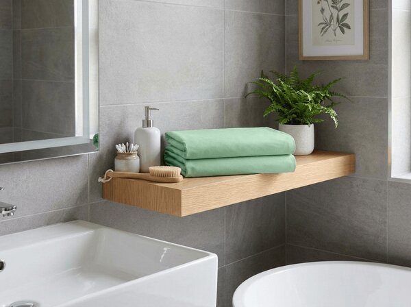 Cearsaf din bumbac STANDARD 140x240 cm, verde
