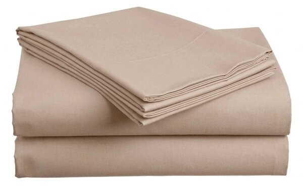 Cearsaf din bumbac STANDARD 140x240 cm, bej