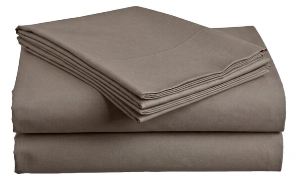 Cearsaf din bumbac STANDARD 140x240 cm, gri inchis