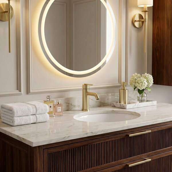 Baterie pentru baie Rea Ontario Brush Gold