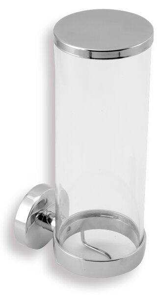 Novaservis - Recipient pentru tampoane cosmetice sticla Metalia 11 crom, 0172.0