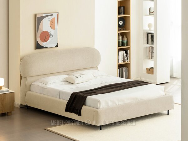 Pat matrimonial 160 cm Asesora 160 (bej + negru). Promo -15%. 1137376