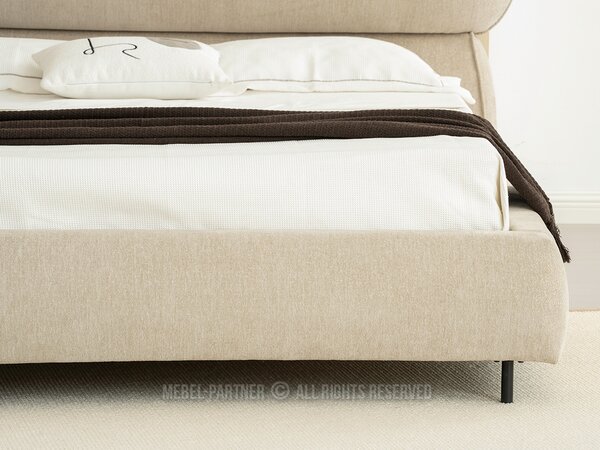 Pat matrimonial 160 cm Asesora 160 (bej + negru). Promo -15%. 1137376