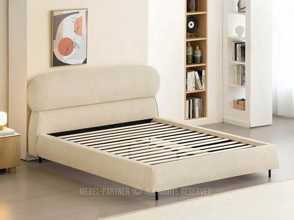 Pat matrimonial 160 cm Asesora 160 (bej + negru). Promo -15%. 1137376
