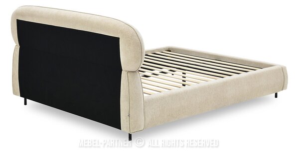Pat matrimonial 160 cm Asesora 160 (bej + negru). Promo -15%. 1137376