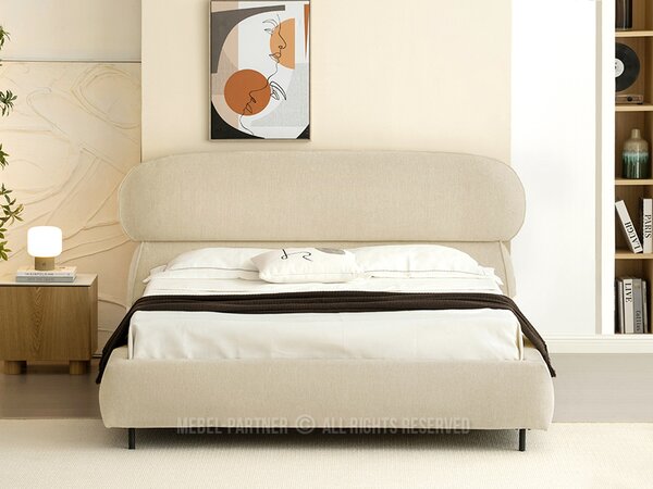 Pat matrimonial 160 cm Asesora 160 (bej + negru). Promo -15%. 1137376