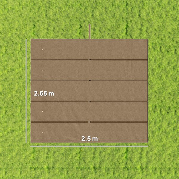 Outsunny Tettuccio di Ricambio per Gazebo 3x3 m con 10 Fori di Drenaggio Grigio | Aosom Romania