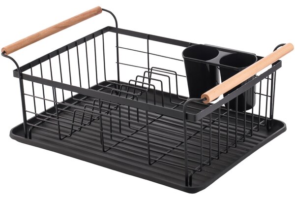 Laveo Oslo, scurgere de vase 440x320x200 mm, negru-maro, LAV-ELC_700A