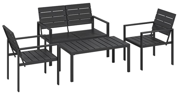 Outsunny Set Mobilier de Grădină cu Canapea, Fotolii și Măsuță, Ideal pentru Exterior | Aosom Romania