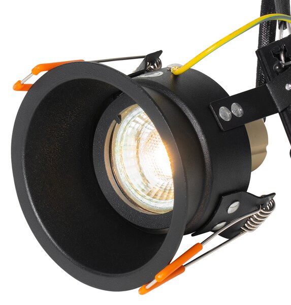 Spot integrat inteligent negru reglabil cu Wi-Fi GU10 - Alloy