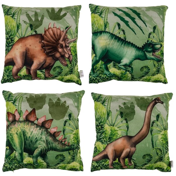 Perna decorativa STEGOSAURUS 40x40 cm, verde
